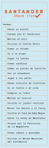 Santander checklist