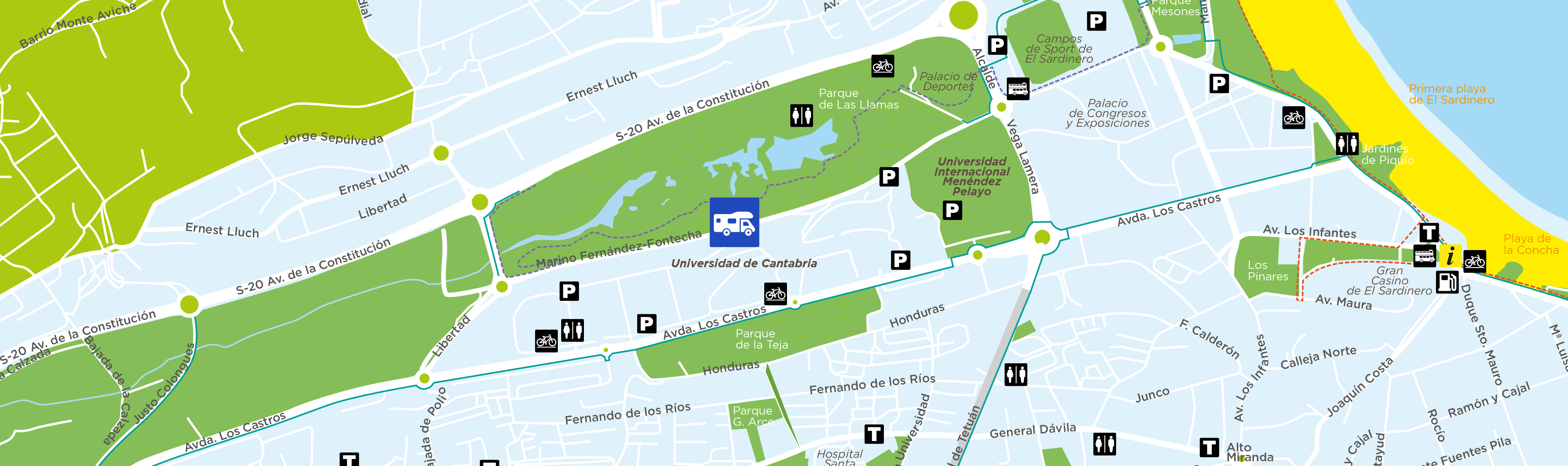 Santander tourist map | WillowStreeHouseTreasures.com